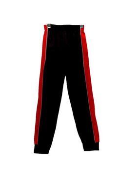 Quad Seven Track Pant, Size 12-14, Waist 11" Length 34", Red/Black (T4)